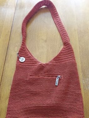 The Sak Red Crochet Shoulder Bag